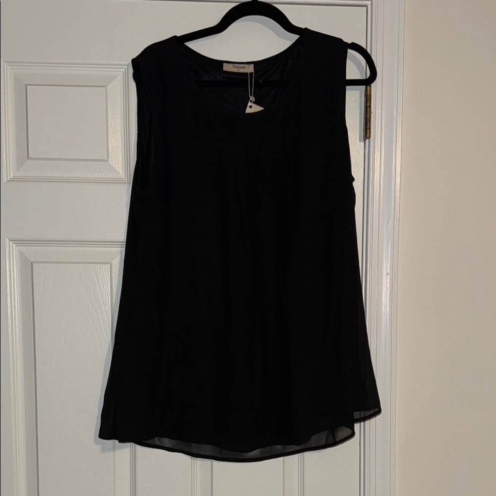 Black tank top